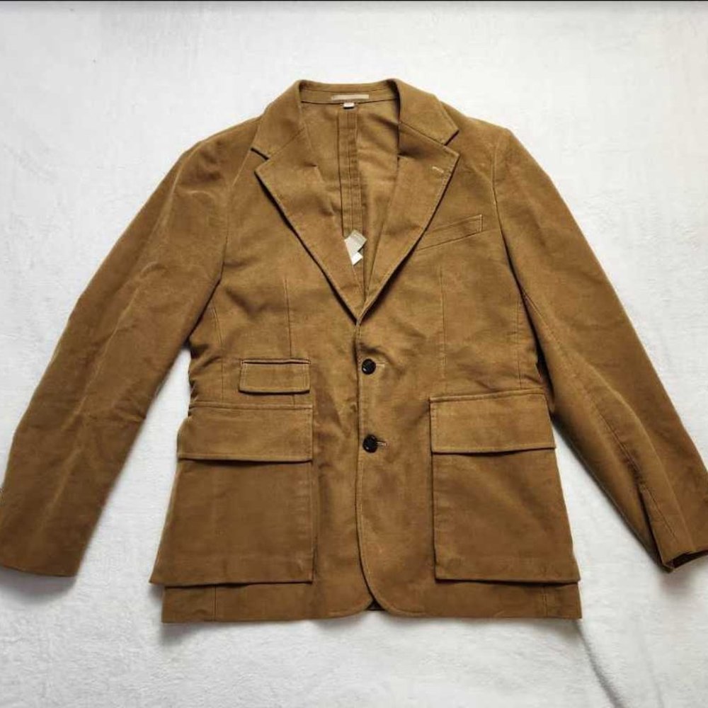 New mens 40 J Crew x Wallace & Barnes blazer in Italian cotton moleskin jacket - Picture 2 of 16